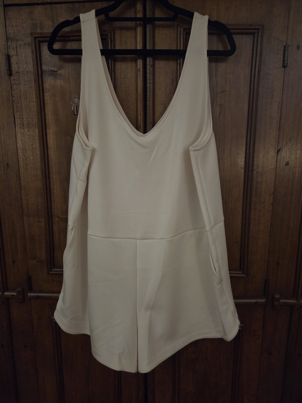 a new day Cream Sleeveless V-Neck Romper